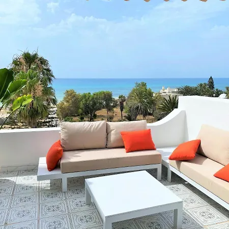 Roof Top Pied dans l'Eau Panoramic View, 80 meters from Seaside Hammamet Extérieur photo